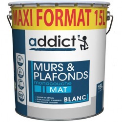 Peinture Blanc Mat 15L -...